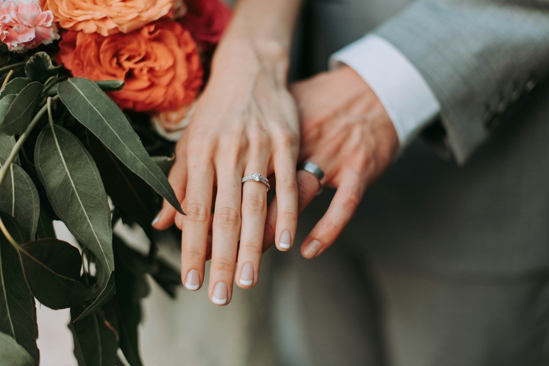 Bride and groom portrait