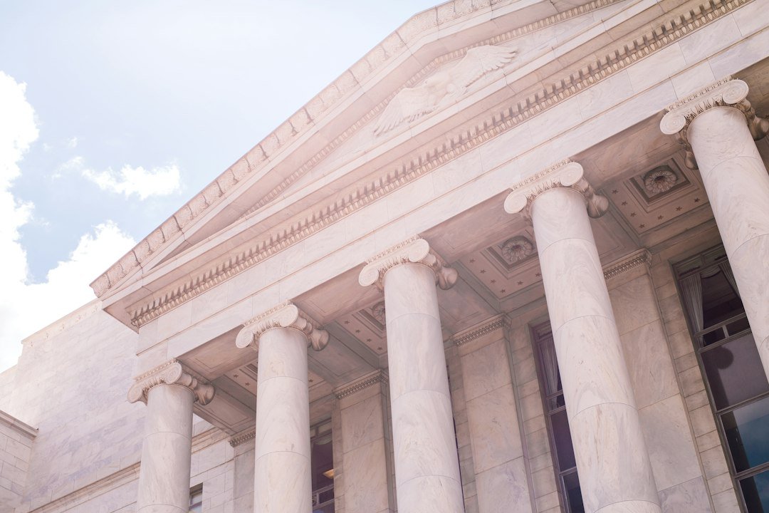 White government office building exterior